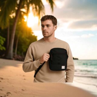 Caterpillar Fincha Τσαντάκι Ώμου 84893-01 Μαύρο