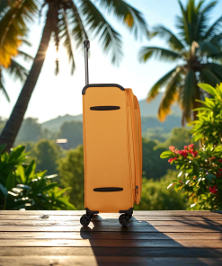 Newcom N1510 Σετ 2 Υφασμάτινες Βαλίτσες Καμπίνας & Μεσαία Πορτοκαλί