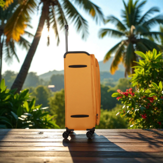 Βαλίτσες Υφασμάτινες σετ τριάδα Newcom N1510 orange