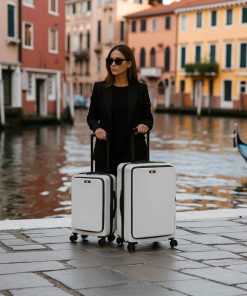 Caterpillar Σετ Βαλίτσες Σκληρές Λευκό Καμπίνας & Μεσαία 84873-1009