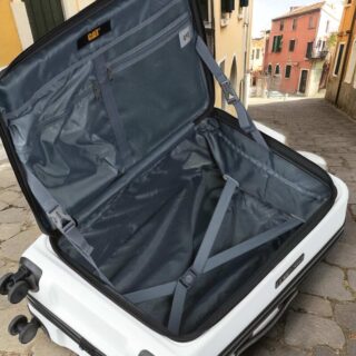 Caterpillar Σετ Βαλίτσες Σκληρές Λευκό Καμπίνας & Μεσαία 84873-1009