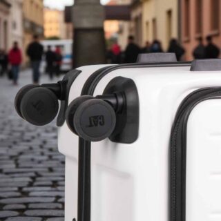 Caterpillar Σετ Βαλίτσες Ταξιδιού Σκληρές Λευκό 3 Τεμαχίων 84873-1009