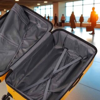 Caterpillar Βαλίτσες Σετ Σκληρές Κίτρινο Large & XL 84900-42