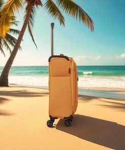 Newcom N1510 Σετ 2 Υφασμάτινες Βαλίτσες Μεσαία & Μεγάλη Πορτοκαλί