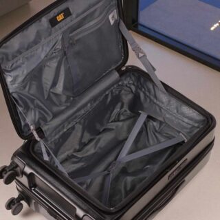 Caterpillar Σετ Βαλίτσες Σκληρές Μαύρο Καμπίνας & Μεσαία 84873-01