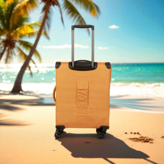 Newcom N1510 Σετ 2 Υφασμάτινες Βαλίτσες Καμπίνας & Μεσαία Πορτοκαλί