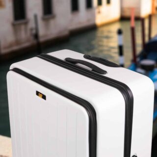 Caterpillar Σετ Βαλίτσες Σκληρές Λευκό Καμπίνας & Μεσαία 84873-1009