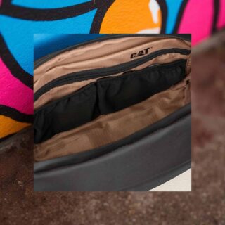 Caterpillar Crossbody Τσαντάκι Χιαστί Γκρι 84703-106