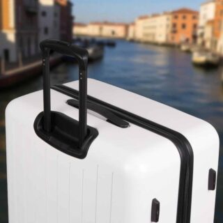 Caterpillar Σετ Βαλίτσες Σκληρές Λευκό Καμπίνας & Μεσαία 84873-1009