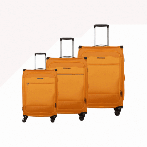 Βαλίτσες Υφασμάτινες σετ τριάδα Newcom N1510 orange