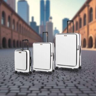 Caterpillar Σετ Βαλίτσες Ταξιδιού Σκληρές Λευκό 3 Τεμαχίων 84873-1009