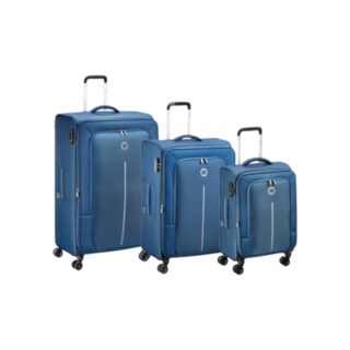 Delsey Σετ βαλίτσες expandable 55-71-82cm Caracas Night Blue