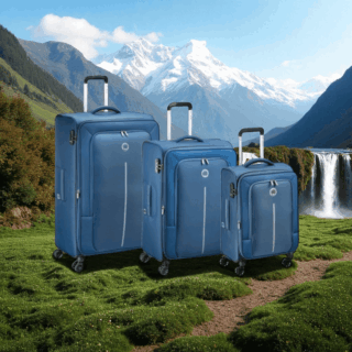 Delsey Σετ βαλίτσες expandable 55-71-82cm Caracas Night Blue