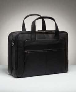 Chesterfield Ryan Δερμάτινη Τσάντα Laptop Μαύρη