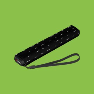 Knirps US.050 Ομπρέλα Ultra Slim Χειροκίνητη Μαύρη 115g