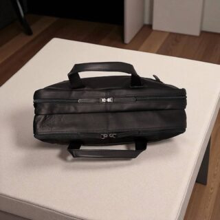 Chesterfield Ryan Δερμάτινη Τσάντα Laptop Μαύρη