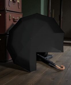 Knirps S.770 Μαύρη Ξύλινη Λαβή Αυτόματη Ομπρέλα