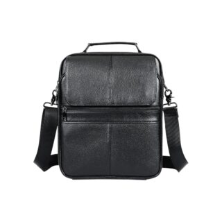 Cardinal Δερμάτινο Ανδρικό Τσαντάκι Ώμου 6172 Μαύρο