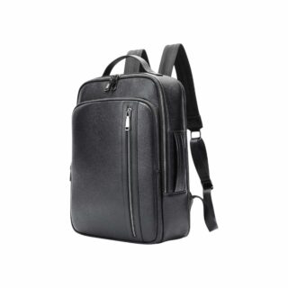 Cardinal Επαγγελματικό Δερμάτινο Σακίδιο Πλάτης 2293 Μαύρο