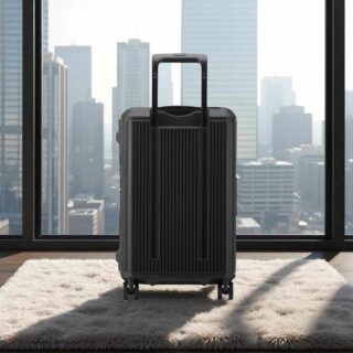 Securitech by Delsey Βαλίτσα Μεσαία 66.5 cm Stone Black