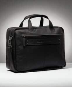 Chesterfield Ryan Δερμάτινη Τσάντα Laptop Μαύρη