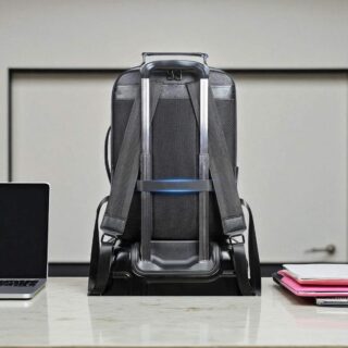 Cardinal Δερμάτινο Επαγγελματικό Σακίδιο Πλάτης 2290 Μαύρο