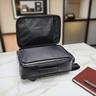 Cardinal Δερμάτινο Επαγγελματικό Σακίδιο Πλάτης 2290 Μαύρο