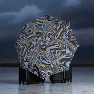 Knirps T.200 Tiger Sky Σιέλ Αυτόματη Ομπρέλα