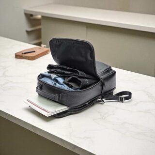 Cardinal Δερμάτινο Επαγγελματικό Σακίδιο Πλάτης 2290 Μαύρο