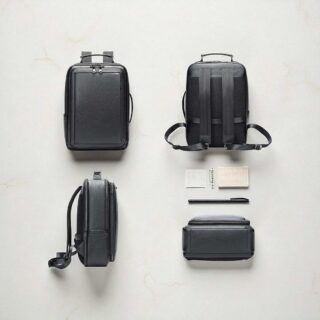 Cardinal Δερμάτινο Επαγγελματικό Σακίδιο Πλάτης 2290 Μαύρο