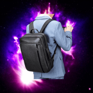 Cardinal Δερμάτινο Επαγγελματικό Σακίδιο Πλάτης 130 Μαύρο