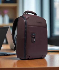Piquadro Harper Σακίδιο Πλάτης Ταξιδίου 22L Dark Brown