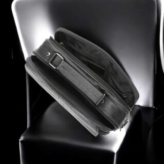 Cardinal Δερμάτινο Ανδρικό Τσαντάκι Ώμου 6172 Μαύρο