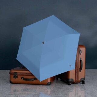 Knirps U.200 Ομπρέλα Duomatic Αυτόματη Blue Black Σιέλ