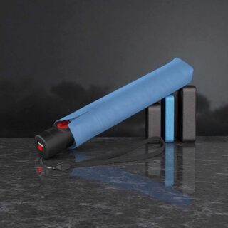 Knirps U.200 Ομπρέλα Duomatic Αυτόματη Blue Black Σιέλ