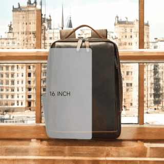 Cardinal Δερμάτινο Σακίδιο Πλάτης 19 L 2326 Coffee