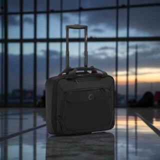 Delsey Parvis Plus Pilot 42cm Μαύρη Βαλίτσα