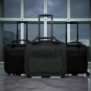 Delsey Parvis Plus Pilot 42cm Μαύρη Βαλίτσα