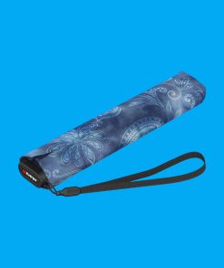 Knirps US.050 Ομπρέλα Ultra Slim Χειροκίνητη Μπλε Paisley