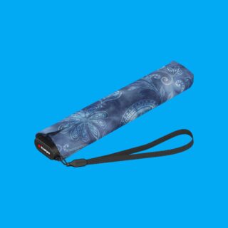 Knirps US.050 Ομπρέλα Ultra Slim Χειροκίνητη Μπλε Paisley