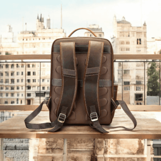 Cardinal Δερμάτινο Σακίδιο Πλάτης 19 L 2326 Coffee