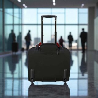 Delsey Parvis Plus Pilot 42cm Μαύρη Βαλίτσα