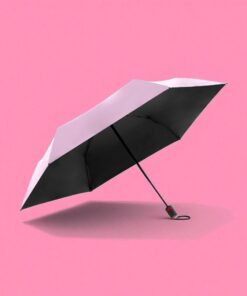 Knirps U.200 Αυτόματη Ομπρέλα Rose Black Coating Ροζ