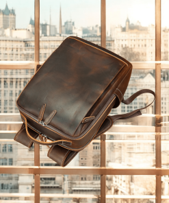 Cardinal Δερμάτινο Σακίδιο Πλάτης 19 L 2326 Coffee