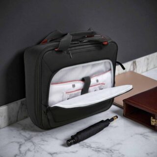 Delsey Parvis Plus Pilot 42cm Μαύρη Βαλίτσα