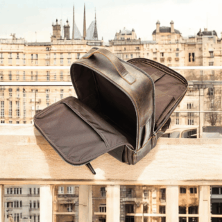 Cardinal Δερμάτινο Σακίδιο Πλάτης 19 L 2326 Coffee