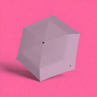 Knirps U.200 Αυτόματη Ομπρέλα Rose Black Coating Ροζ