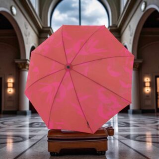 Knirps T.200 Ομπρέλα Duomatic Garden Scarlet Κόκκινο