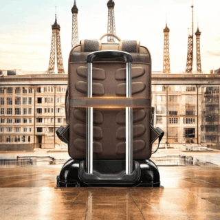 Cardinal Δερμάτινο Σακίδιο Πλάτης 19 L 2326 Coffee