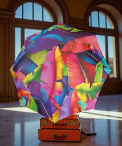 Knirps T.200 Ομπρέλα Duomatic Palm Multicolor